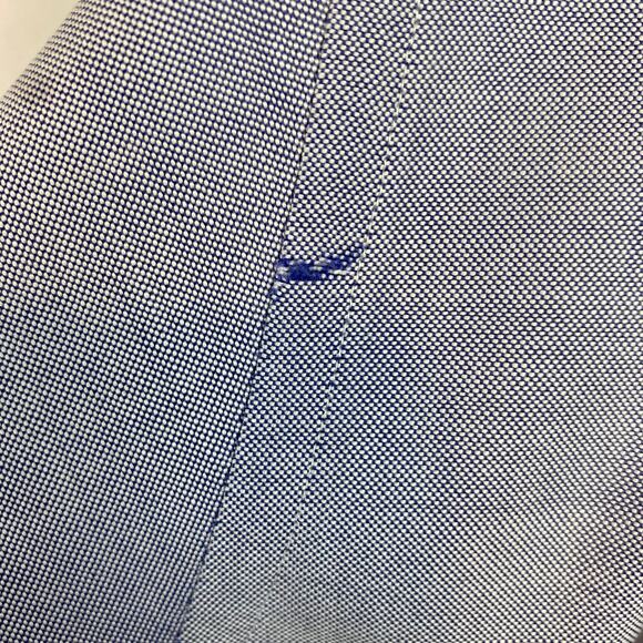 CLUB ROOM Vintage Blue Solid Button Down Shirt - Picture 5 of 8